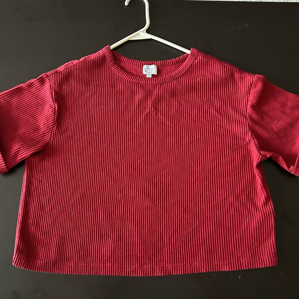 Blue Rain Red Short Sleeve Tee